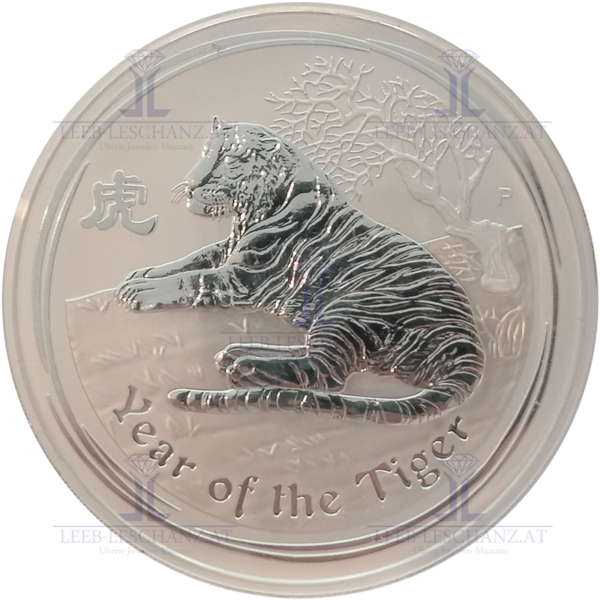 1 Kilo Silber Lunar Serie Silbermünze Tiger 2010