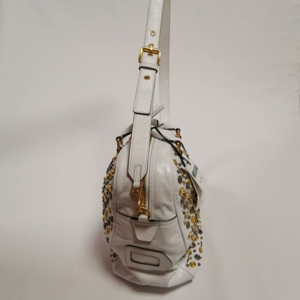 Moschino Couture White Leather Bag