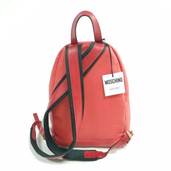 Moschino Couture Teddy Backpack red